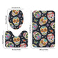 Dia de los muertos Mexican skeleton Halloween pattern Bath Room Toilet Set