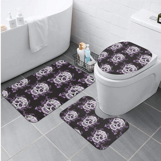 Sugar skull pattern Bath Room Toilet Set