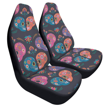 Dia de los muertos couple love Car Seat Covers (2 Pcs)