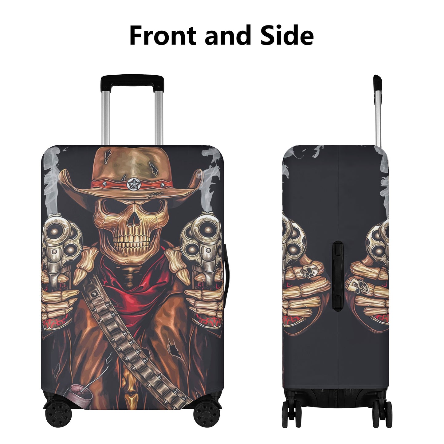 Gothic Grim reaper Halloweeen skull Polyester Luggage Cover
