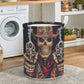Grim reaper Halloween skull Round Laundry Basket