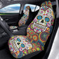 Sugar skull Day of the dead pattern Mexican skeleton Car Seat Covers (2 Pcs)