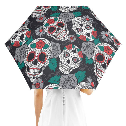 Floral day of the dead  Umbrella