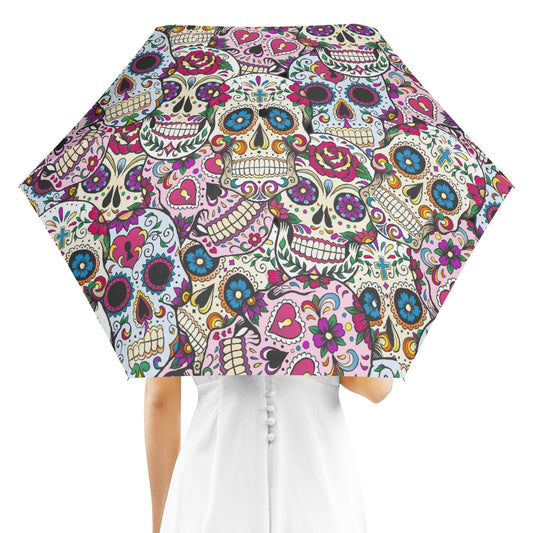 Dia de los muertos Mexican Calaveras  skull All Over Print Umbrella
