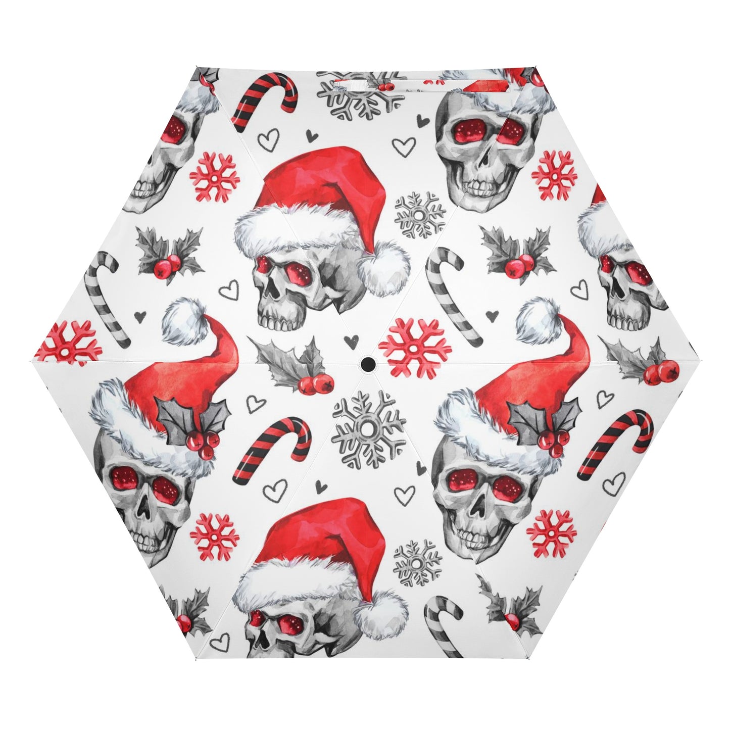 Santa claus skull All Over Print Umbrella