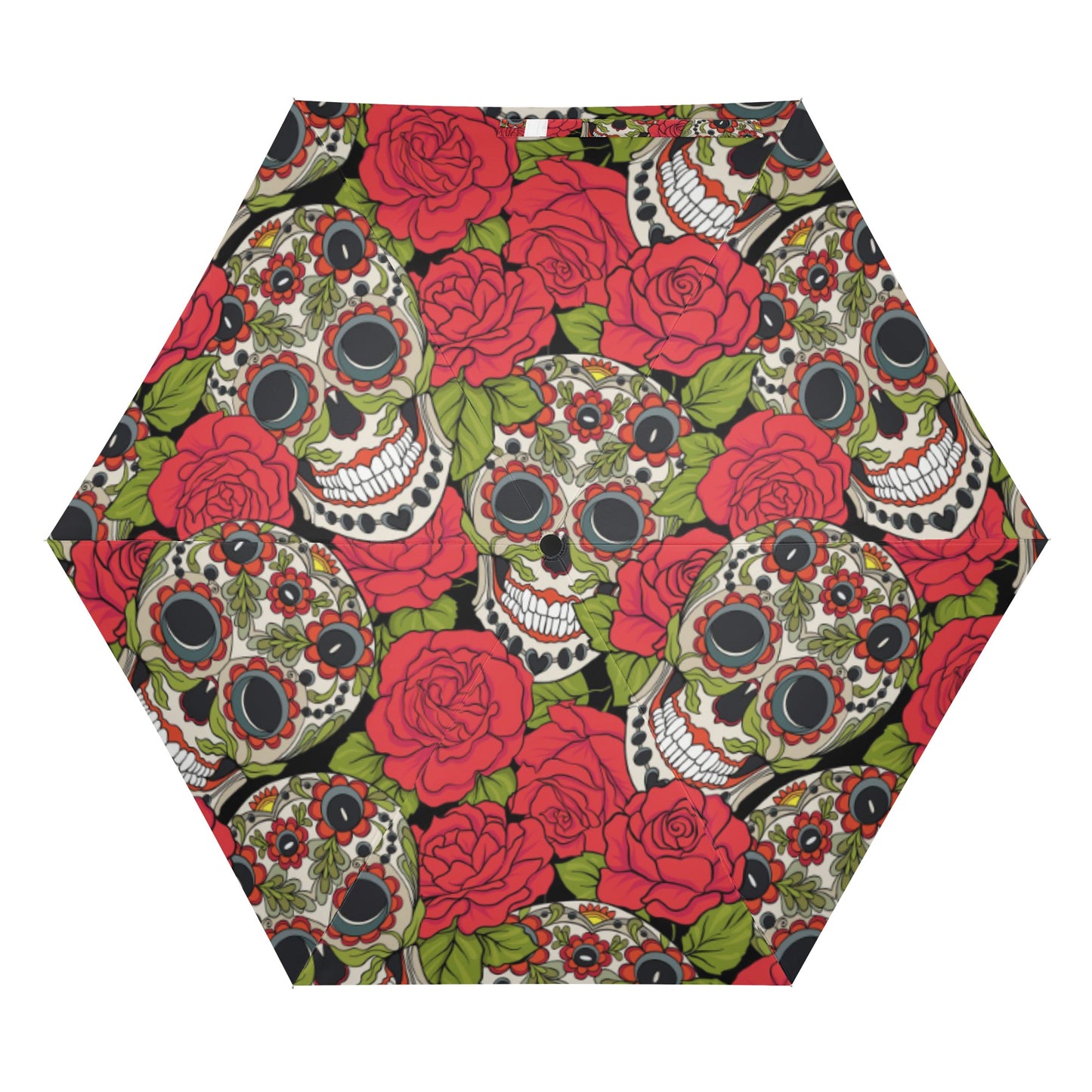 Dia de los muertos rose skull  Umbrella