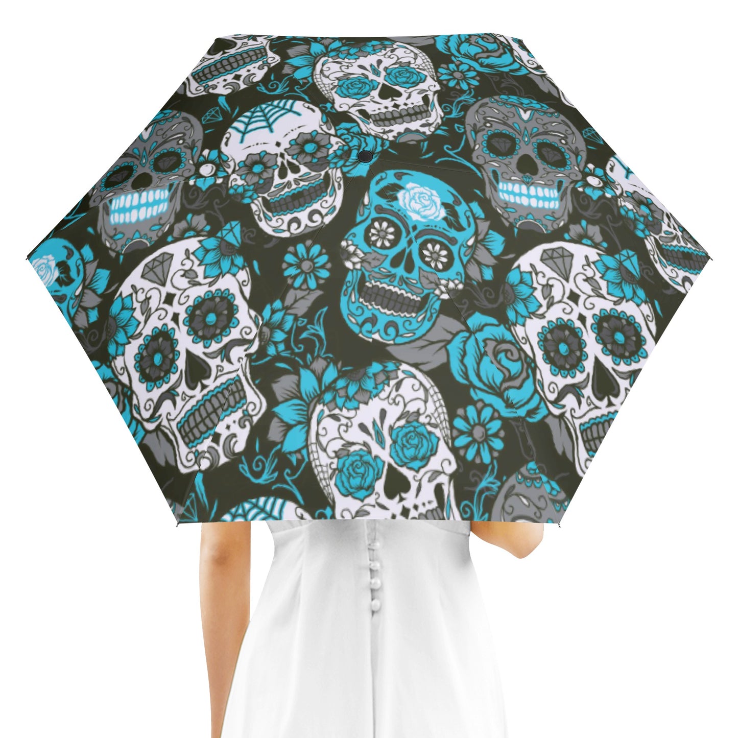 Mexican skull Calaveras  pattern  Umbrella