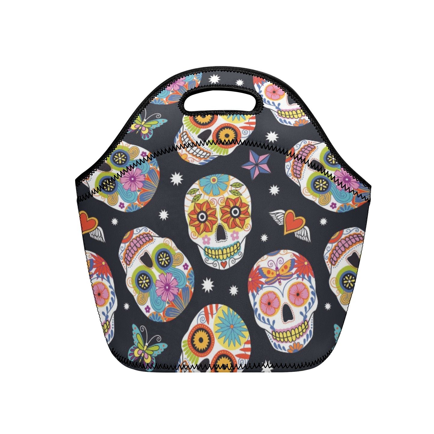 Day of the dead pattern New Neoprene Lunch Bag