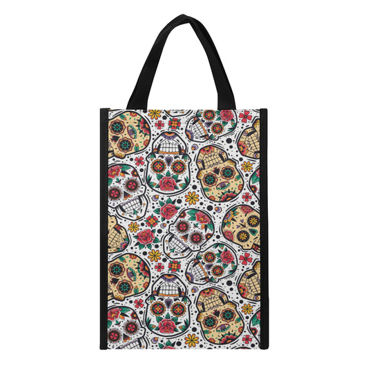 Day of the dead skulls candyFolding Pocket Type Lunch Bag