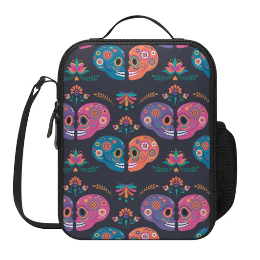 Mexican skull calaveras Lunch Box Bags