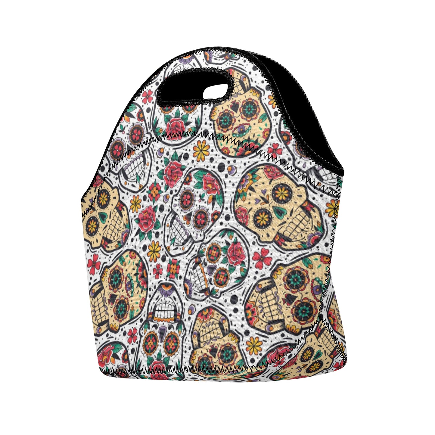 Sugar skull Halloween pattern New Neoprene Lunch Bag