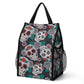 Skull floral Folding Pocket Type Lunch Bag