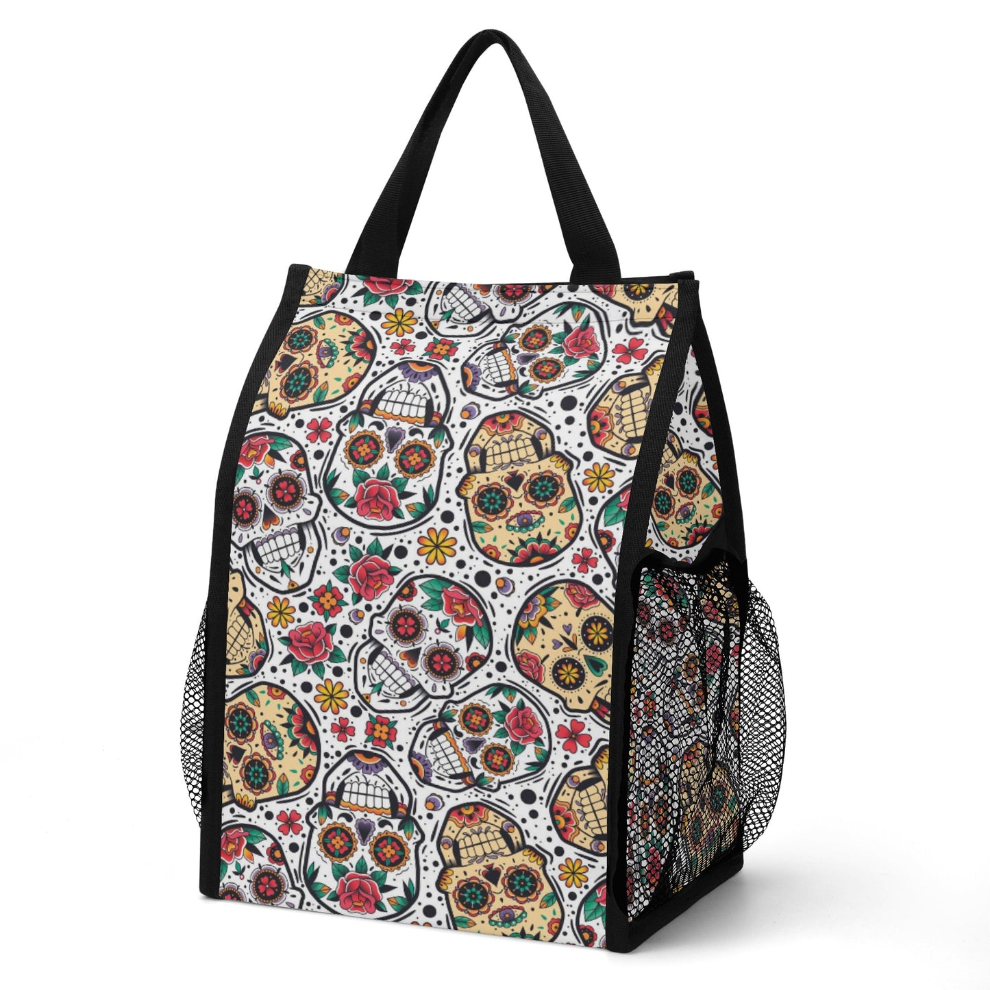 Day of the dead skulls candyFolding Pocket Type Lunch Bag