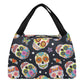 Sugar skull pattern Portable Tote Lunch Bag