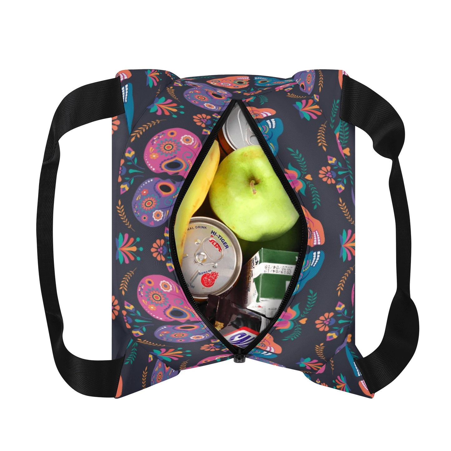 Sugar skull couple love Portable Tote Lunch Bag