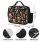 Merry Christmas skull Detachable Leather Lunch Bag