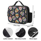 Dia de los muertos candy skull sDetachable Leather Lunch Bag