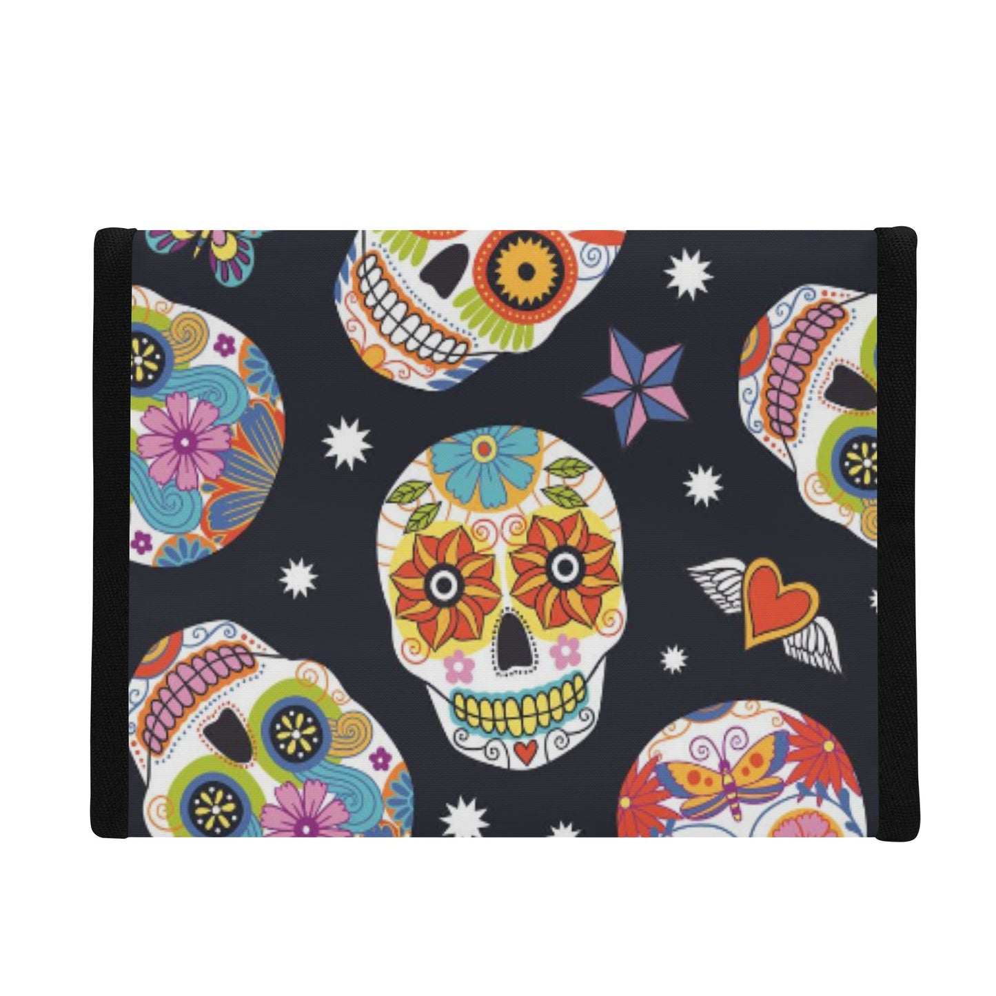 Day of the dead Halloween skull pattern Folding Pocket Type Lunch Bag