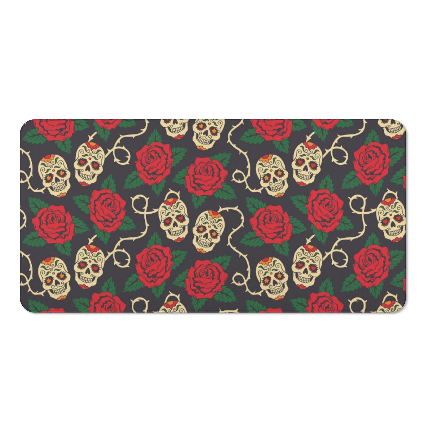 Floral rose day of the dead Bath Towel