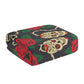 Floral rose day of the dead Bath Towel