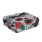 Floral sugar skull pattern skeelton Bath Towel