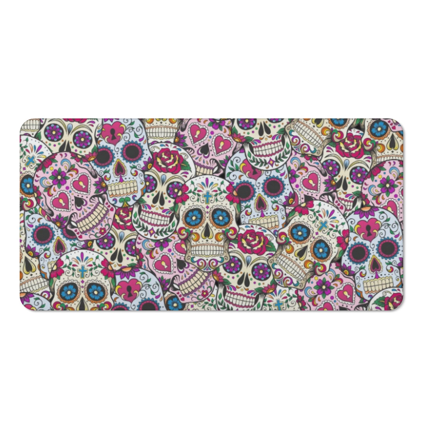 Skull Calaveras candy skull Bath Towel