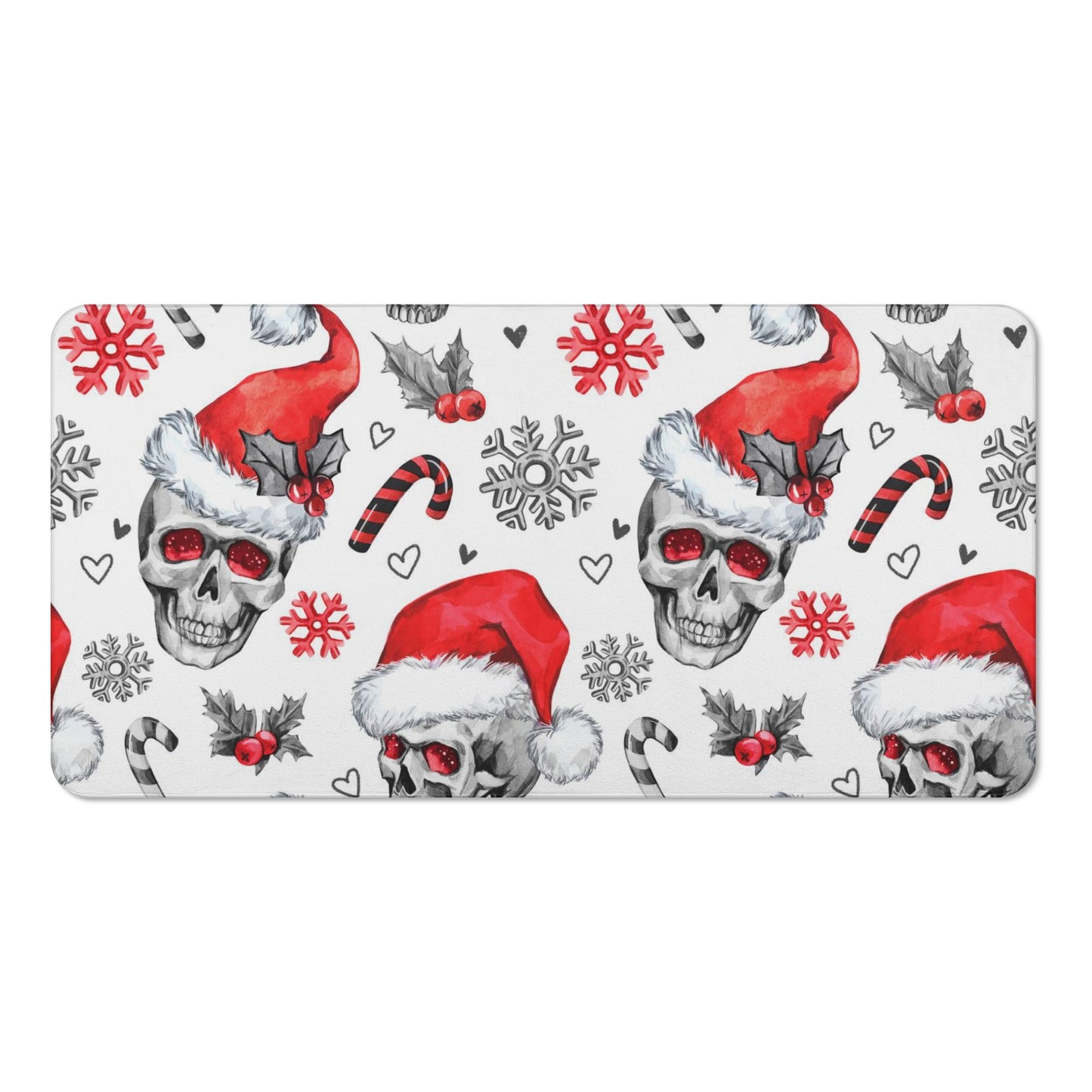 Santa claus skull Bath Towel