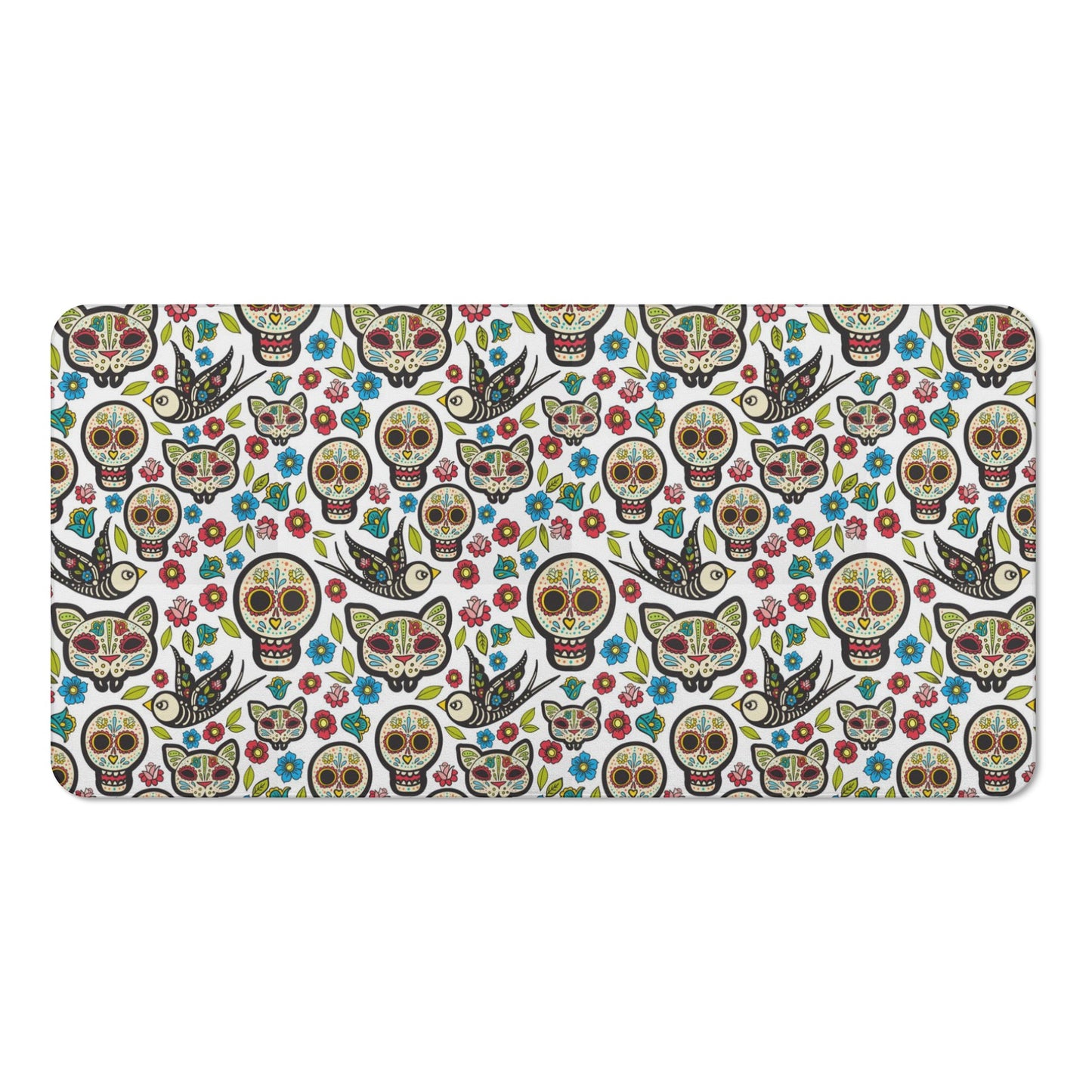 Mexican calaveras skulls Bath Towel