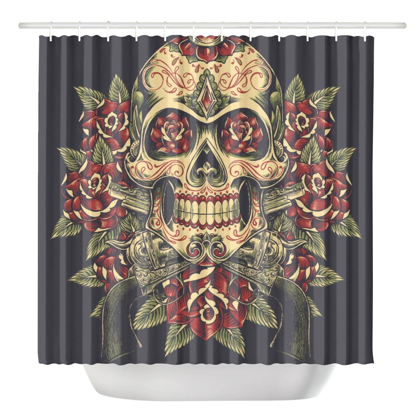 Calaveras sugar skull Shower Curtain