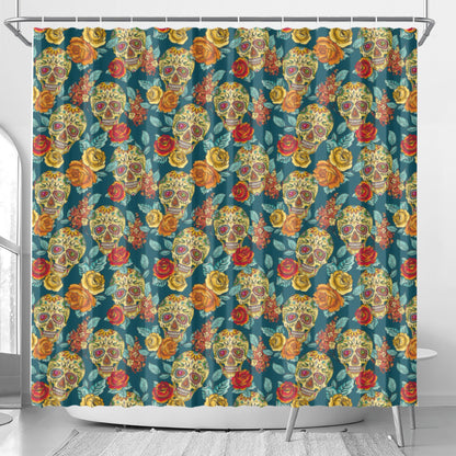 Candy skulls Shower Curtain