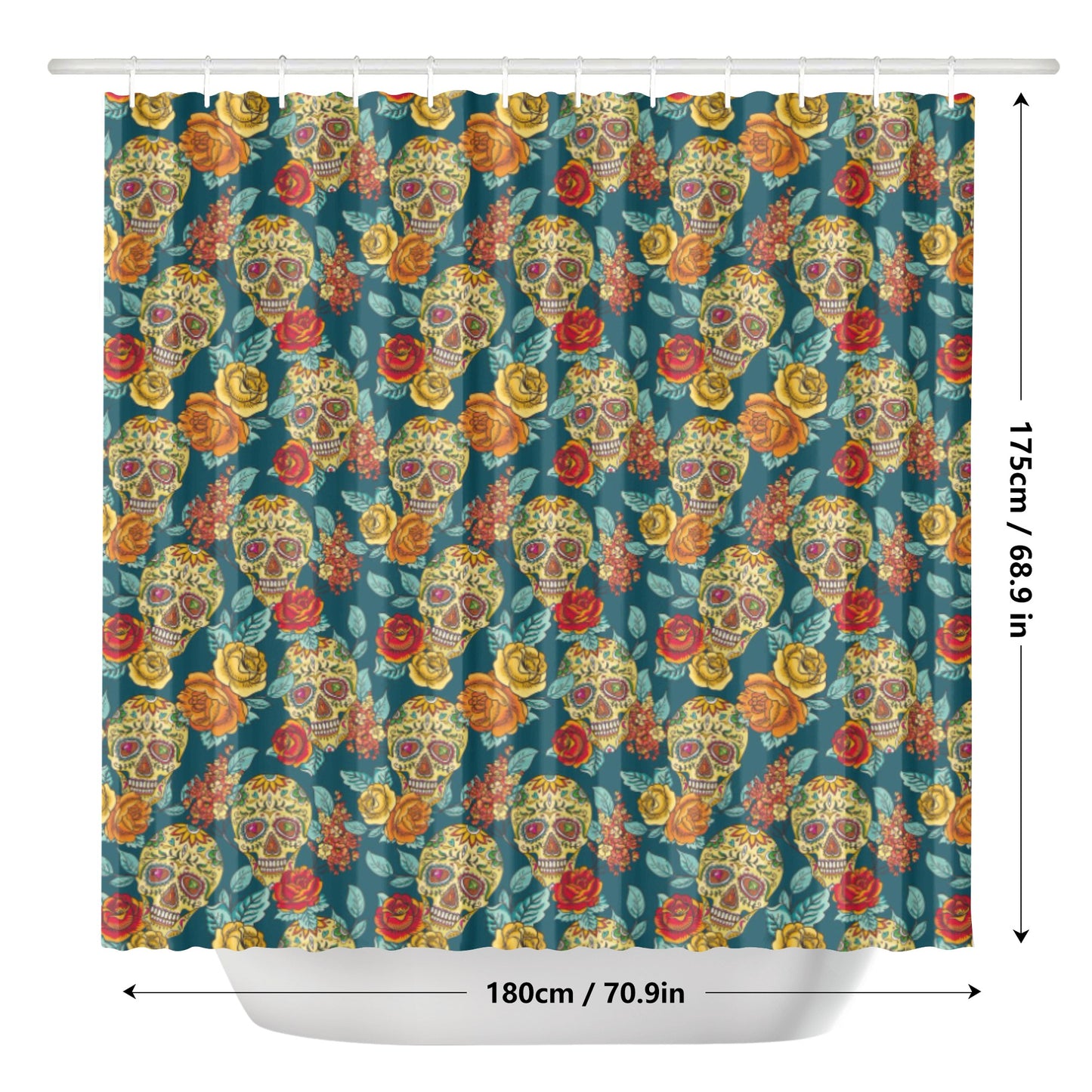 Candy skulls Shower Curtain