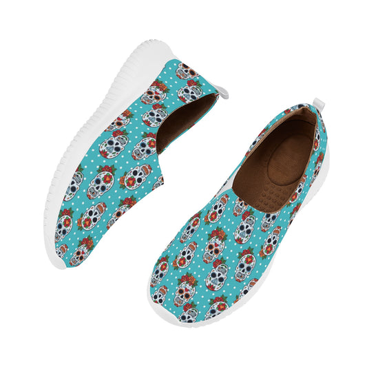 Floral sugar skull Day of the dead Women's Casual Shoes