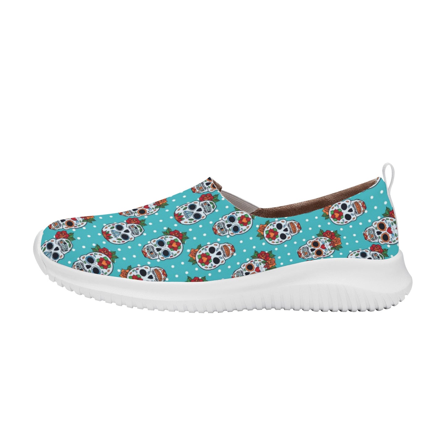 Floral sugar skull Day of the dead Women's Casual Shoes