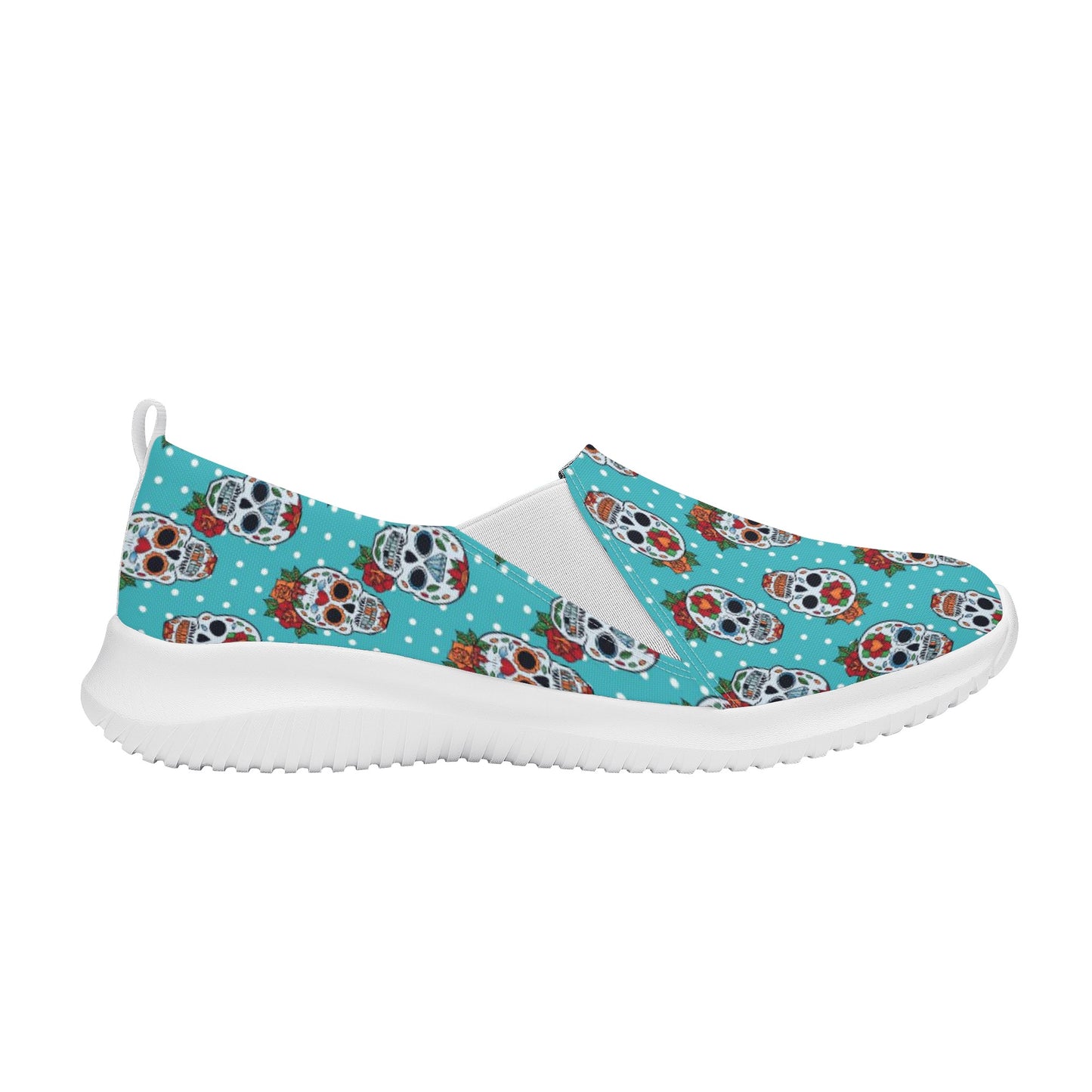 Floral sugar skull Day of the dead Women's Casual Shoes