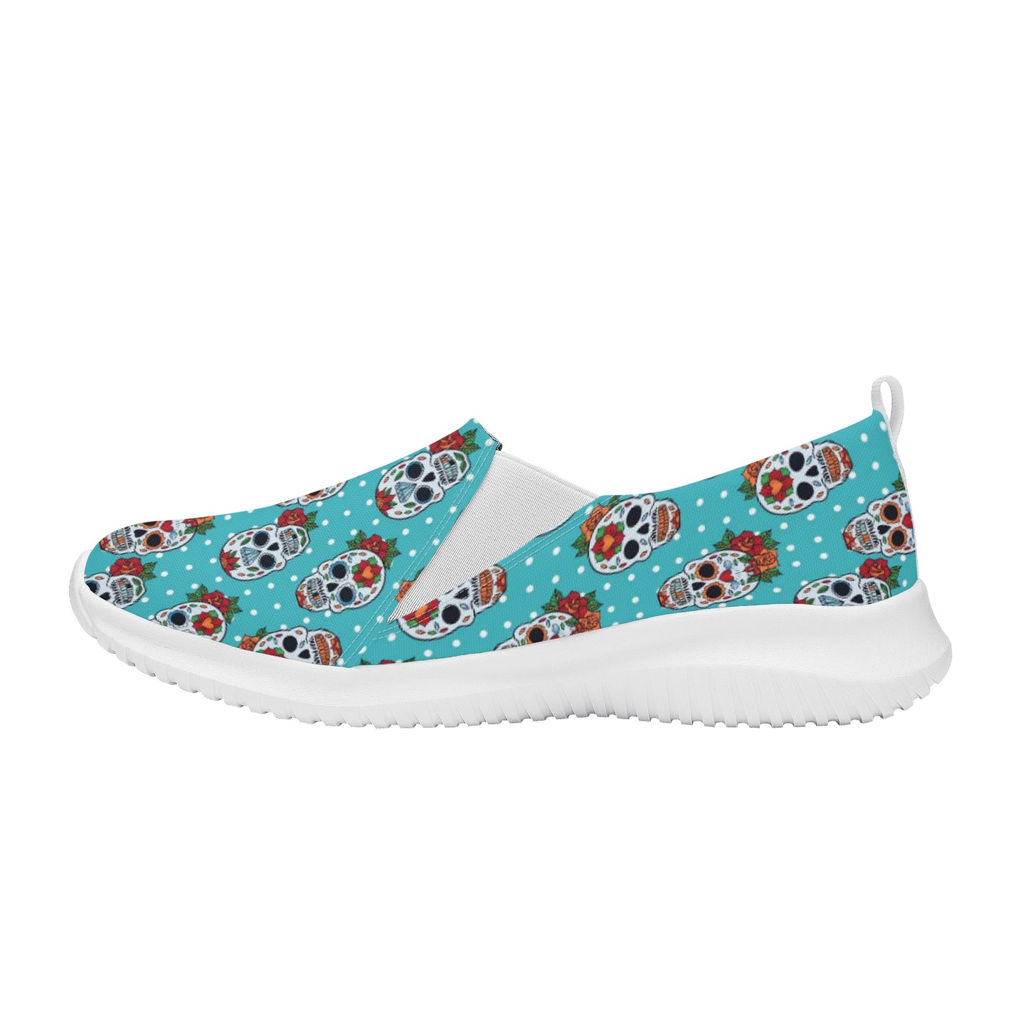 Floral sugar skull Day of the dead Women's Casual Shoes