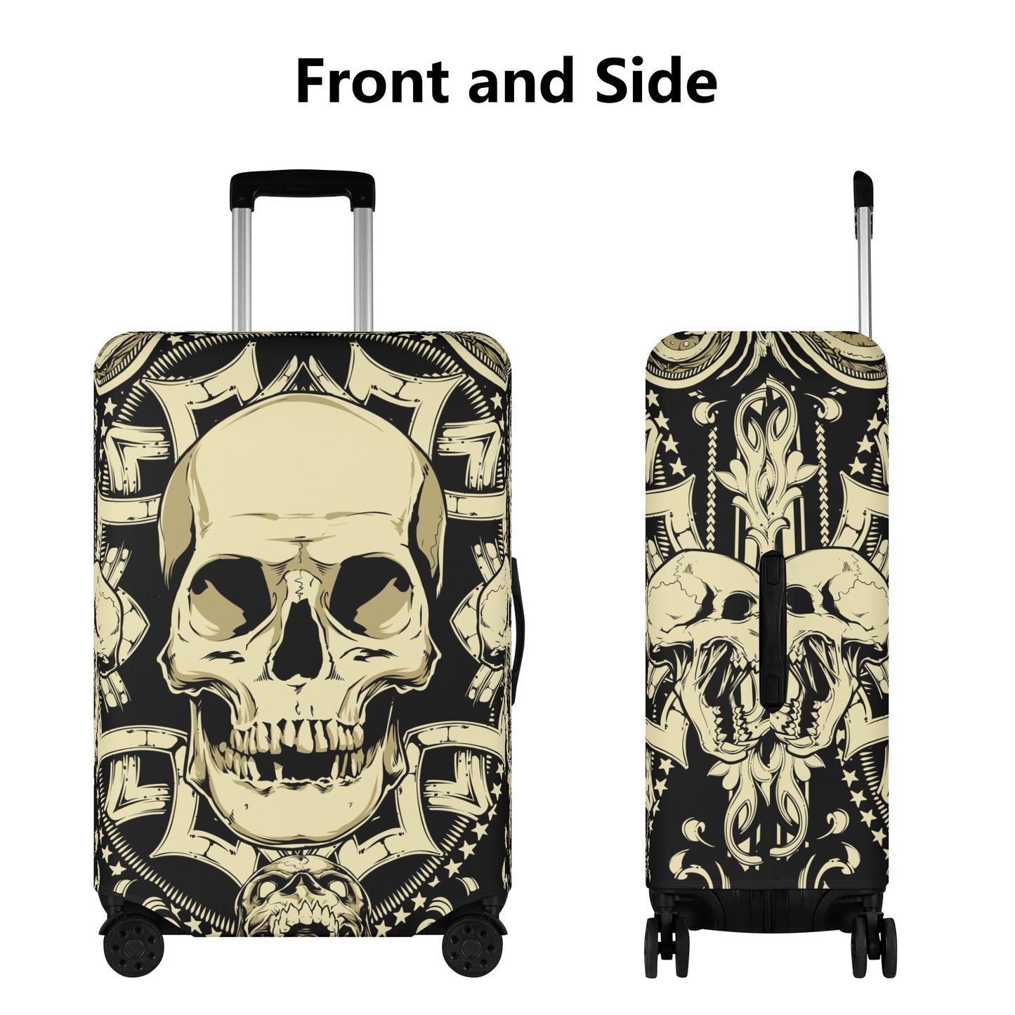 Gothic Grim reaper skull Halloween pattern Polyester Luggage Cover