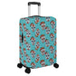 Floral skull pattern Polyester Luggage Cover