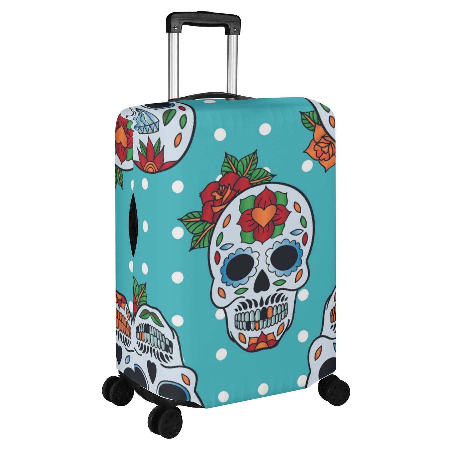 Dia de los muertos skull Polyester Luggage Cover