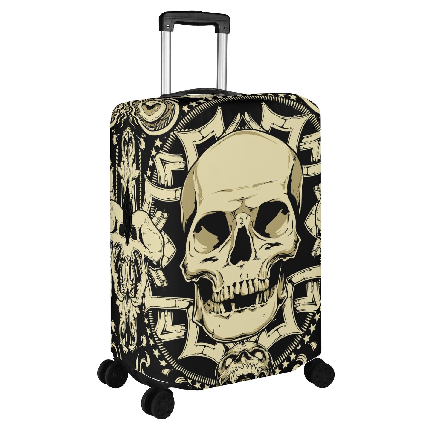 Gothic Grim reaper skull Halloween pattern Polyester Luggage Cover