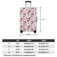 Santa claus skull Sugar skull halloween candy skullPolyester Luggage Cover