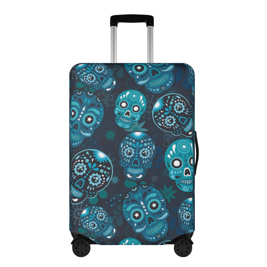 Skeleton gothic sugar skull Polyester Luggage Cover