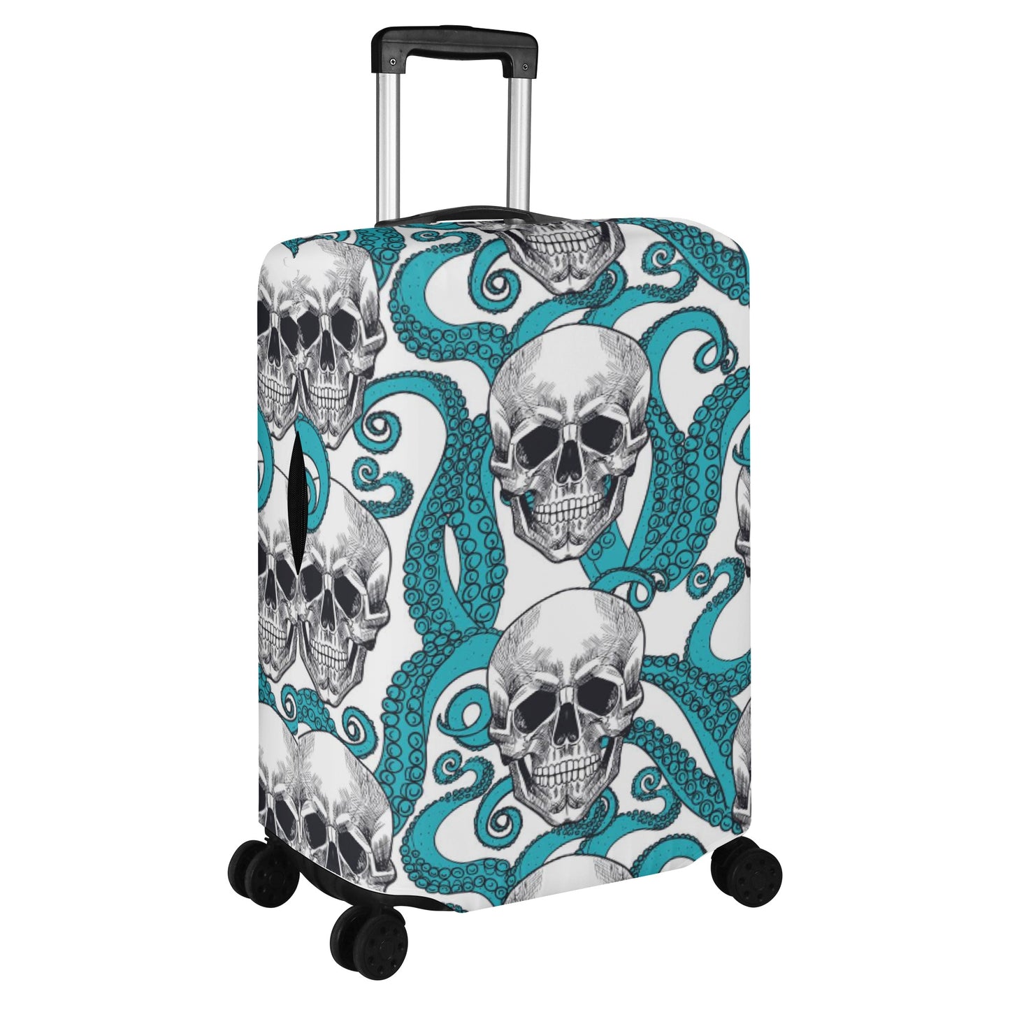 Gothic Halloween skeleton skull Day of the dead candy skull gothic Polyester Luggage Cover