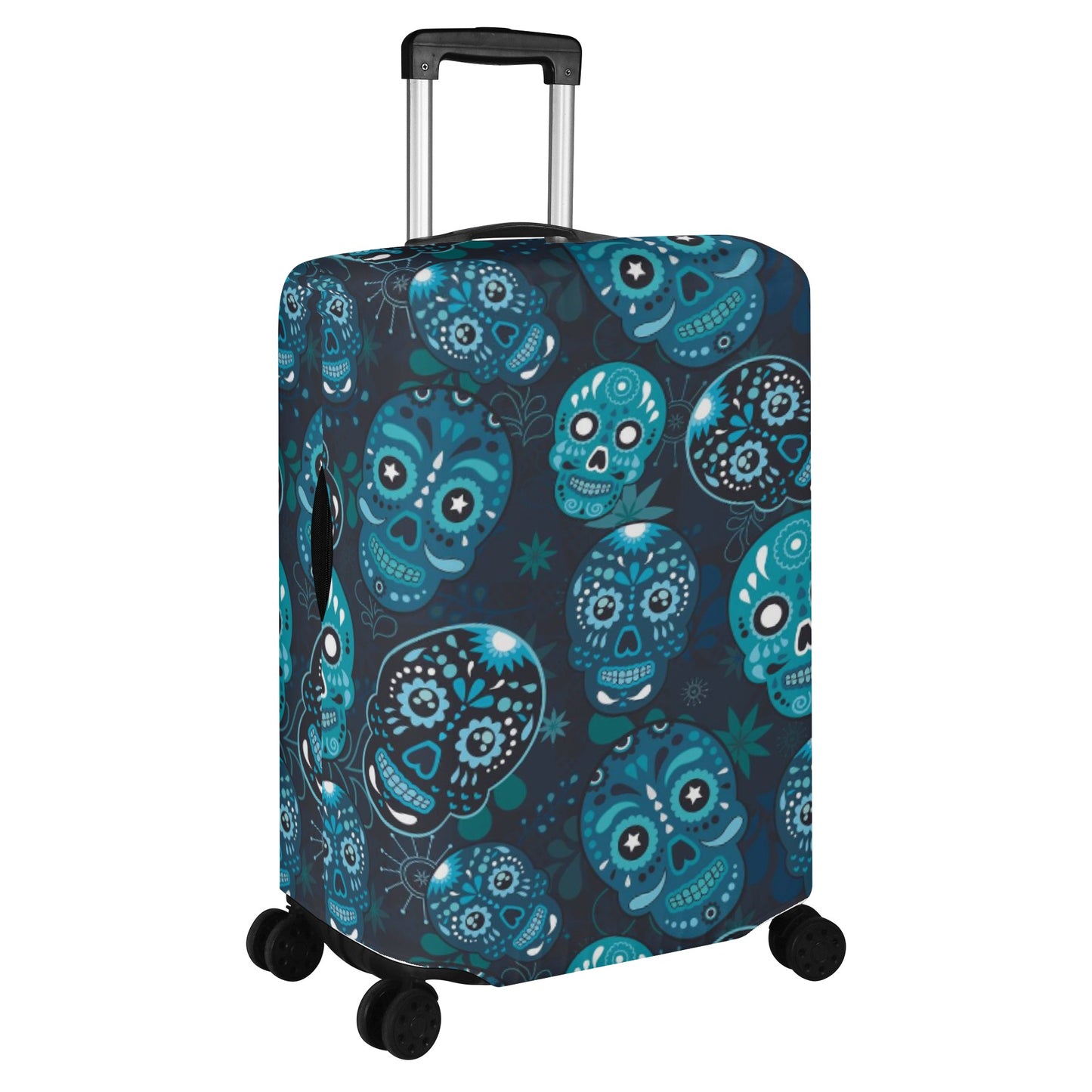 Skeleton gothic sugar skull Polyester Luggage Cover