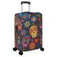 Sugar skull skeleton Halloween Polyester Luggage Cover