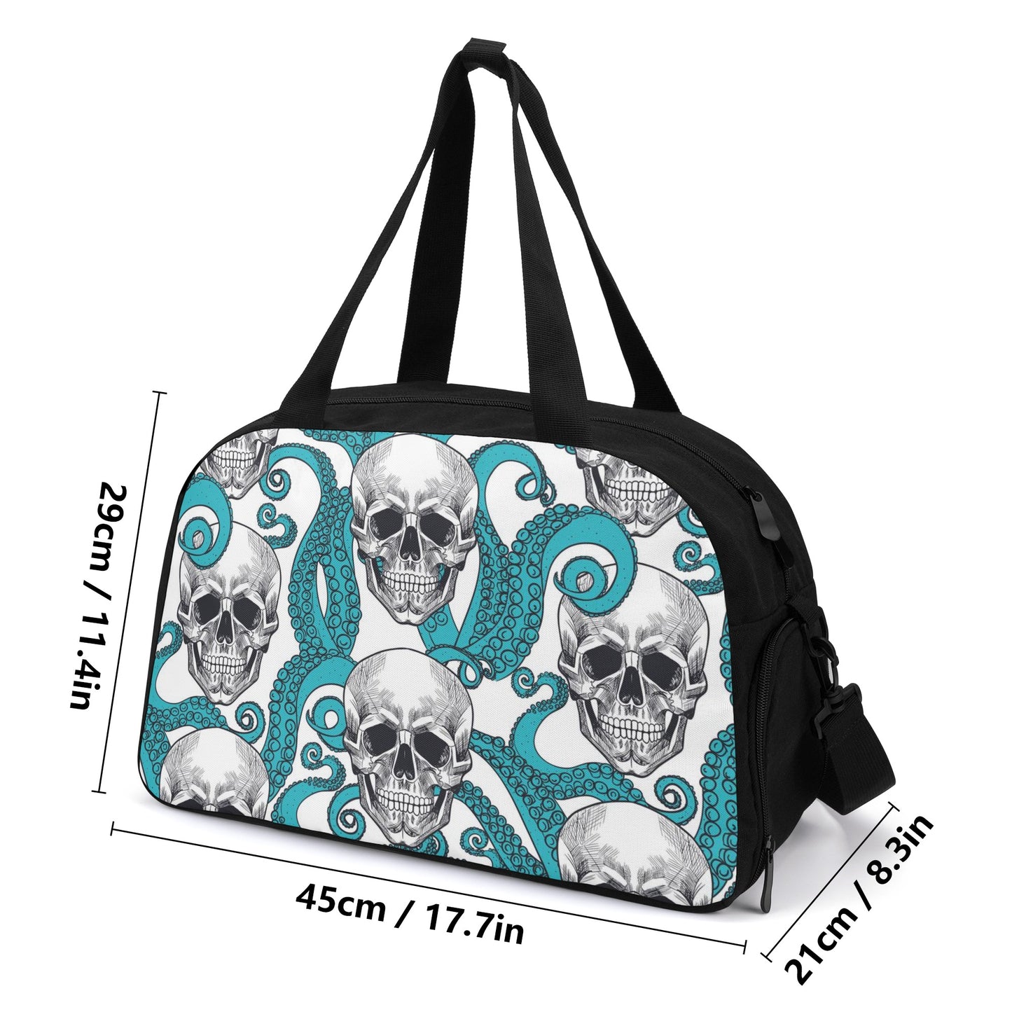 Halloween skeleton skull Travel Luggage Bag