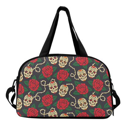 Day of the dead candy skull calaveras Travel Luggage Bag