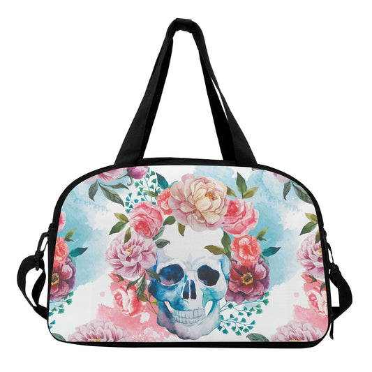 Sugar skull skeleton day of the dead Travel Luggage Bag