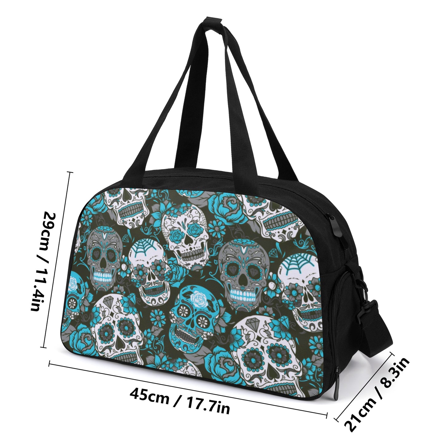 Mexican calaveras skulls Travel Luggage Bag
