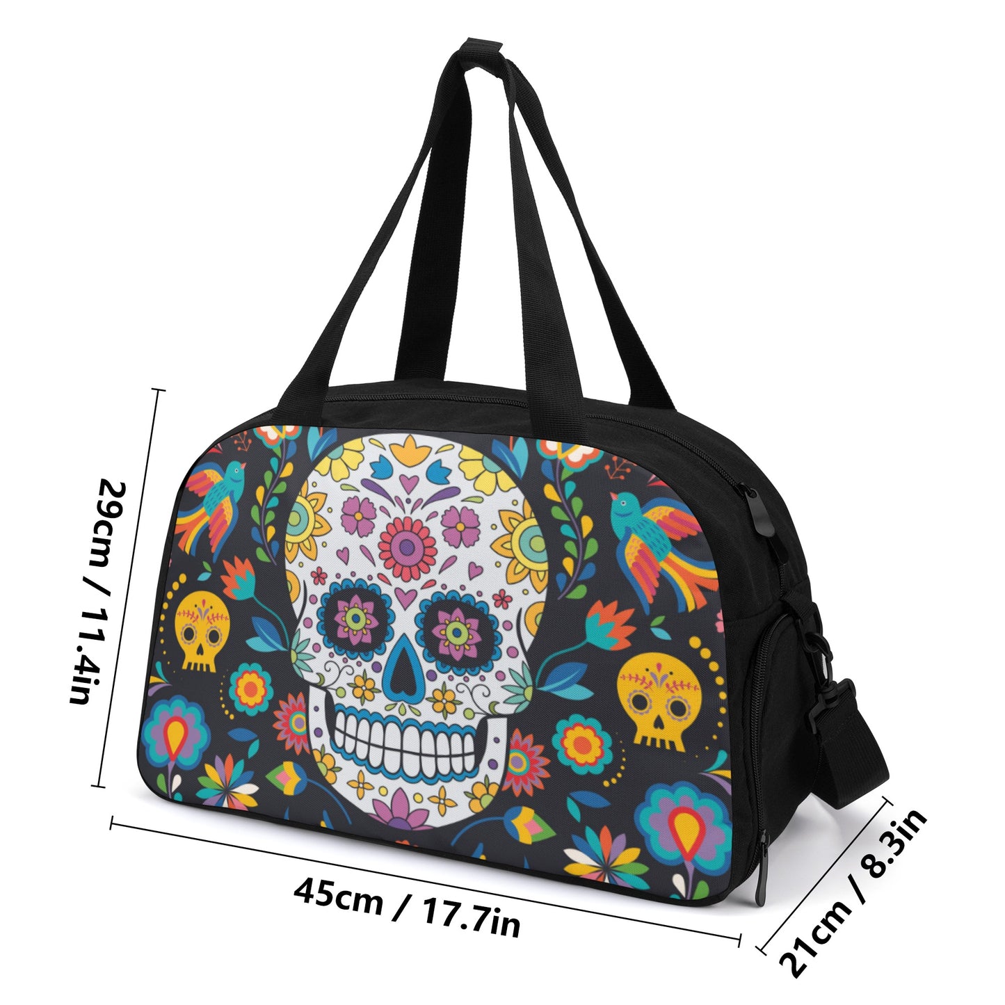 Halloween sugar skull Travel Luggage Bag