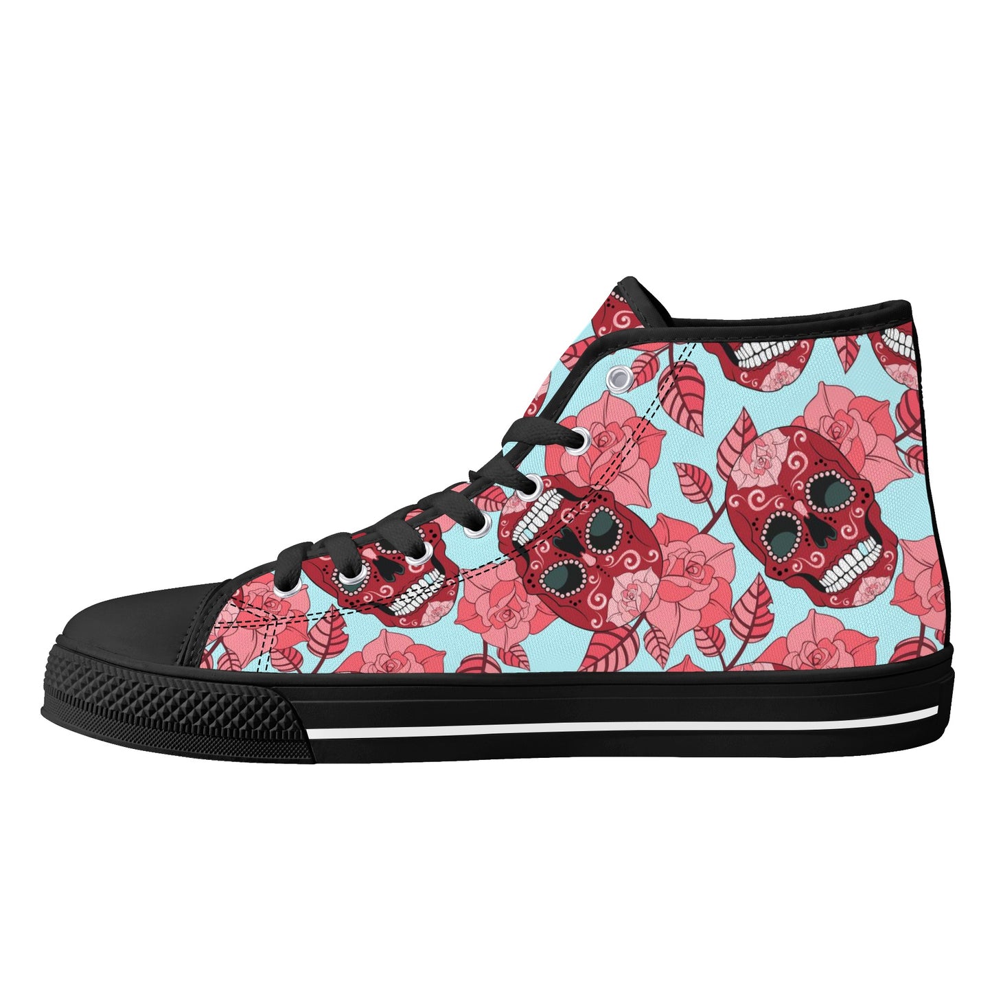 Men's High Top Canvas Shoes With Customized Tongue